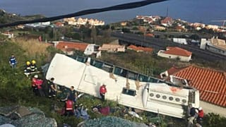 Súlyos buszbaleset Madeirán