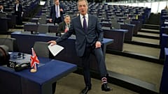 Brexit campaigner and Member of the European Parliament Nigel Farage arrive