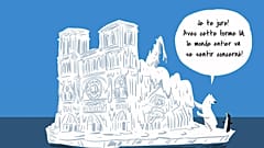 Viral climate cartoon uses satire to question Notre Dame donations | #TheCube