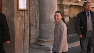 Η έφηβη ακτιβίστρια Γκρέτα στη Ρώμη