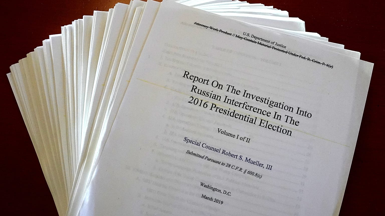 Rapport Mueller : pas de collusion entre Trump et les Russes
