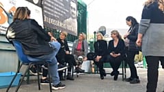 People in the suburbs of Naples meet to discuss local issues 