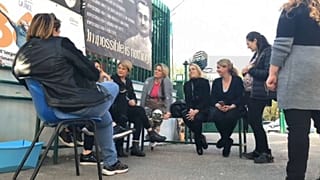 People in the suburbs of Naples meet to discuss local issues 