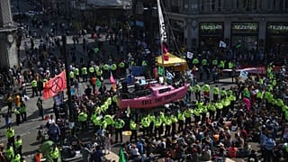 Manifestação pelo clima paralisa Londres