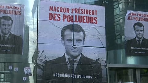 Climate change protesters block access to French multinationals