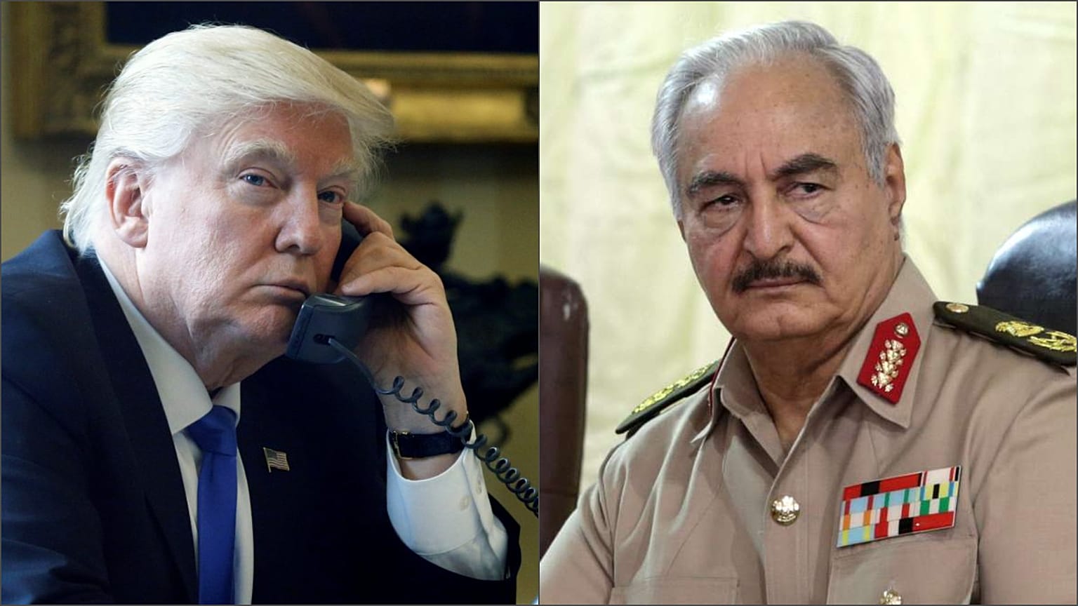 Trump Libya'nın başkenti Trablus'u ele geçirmek isteyen General Hafter ile görüştü