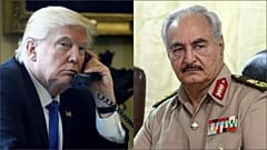 Trump Libya'nın başkenti Trablus'u ele geçirmek isteyen General Hafter ile görüştü
