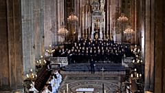 The choir during Easter Sunday Mass at Saint-Eustache.