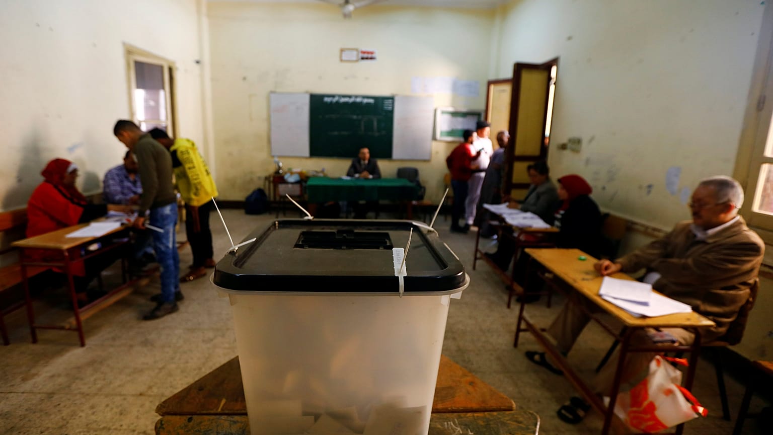 أحد مراكز الاقتراع المصرية