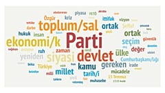 Davutoğlu’nun manifestosunda en çok kullanılan kelimeler: Parti, devlet, toplum ve ekonomi