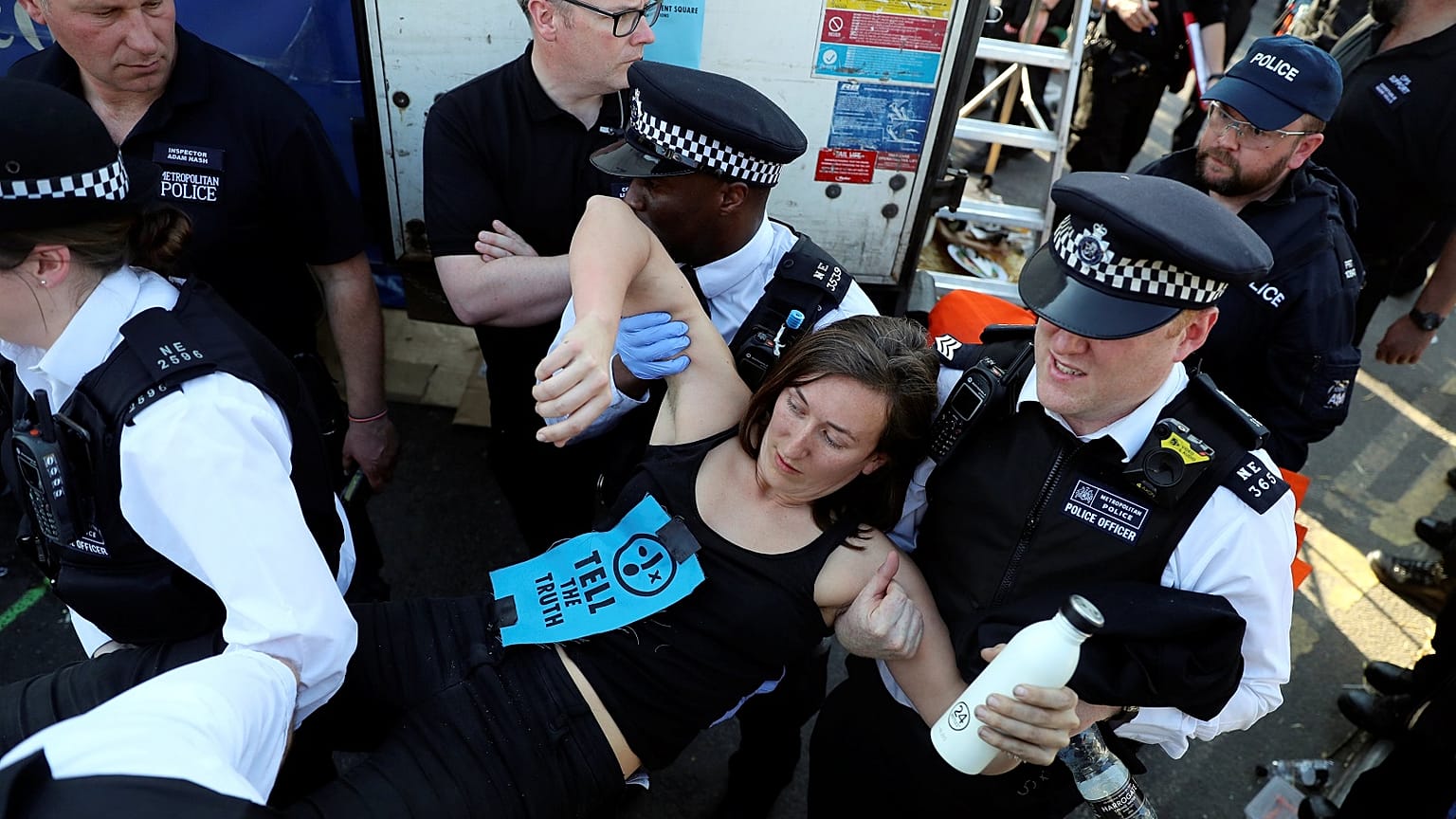 Extinction Rebellion protest in London