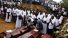Families of Sri Lanka blast victims gather for memorial in Negombo