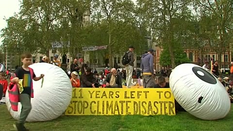 Klimademos in London gehen weiter