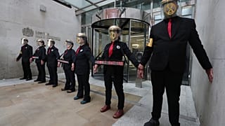 Extinction Rebellion Activists in front of the London Stock Exchange 