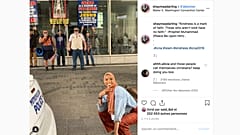 ABD'de İslam karşıtları önünde selfie çeken Müslüman kızın fotoğrafı viral oldu