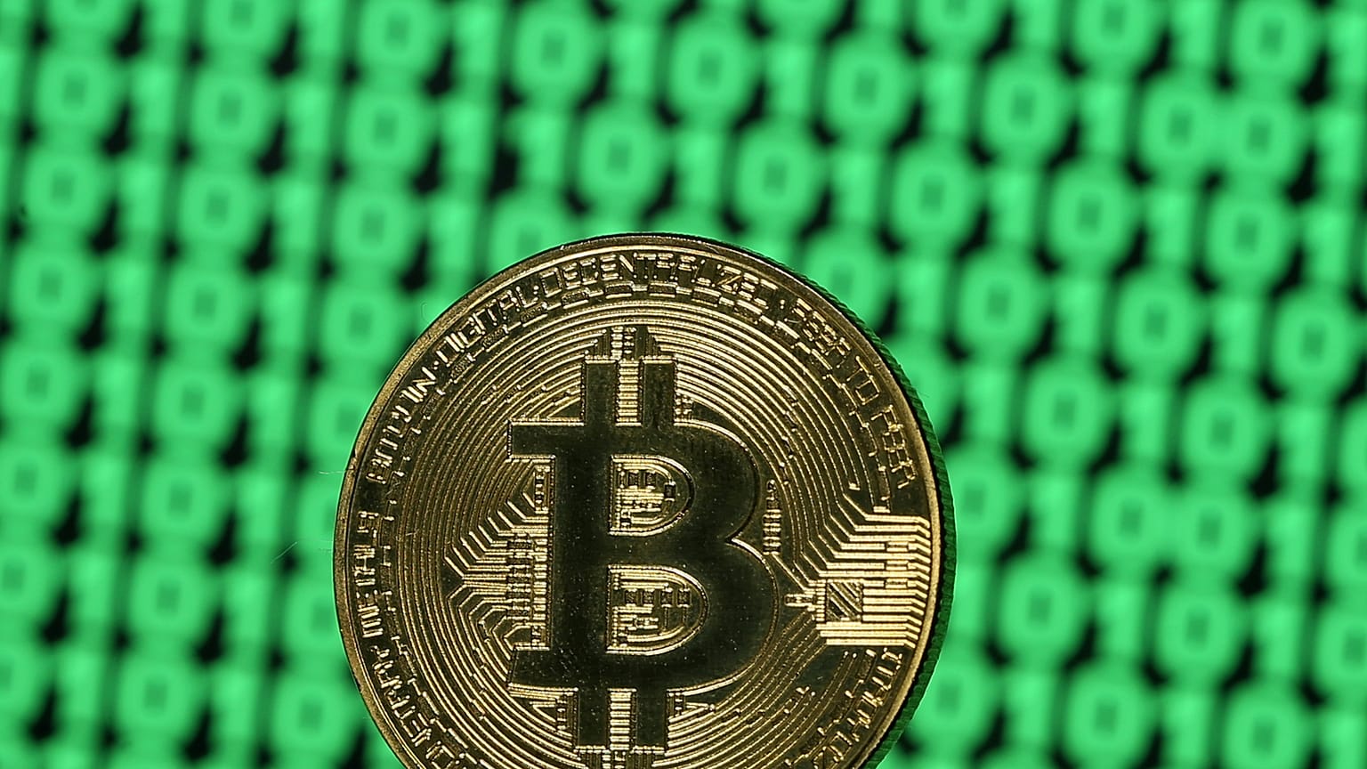 شعار عملة بتكوين الرقمية
