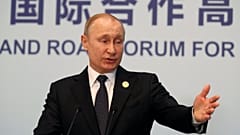 Vladimir Putin speaks in Beijing, China, 27 April 2019