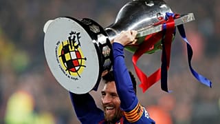 Messi y el F.C. Barcelona ganan la liga española