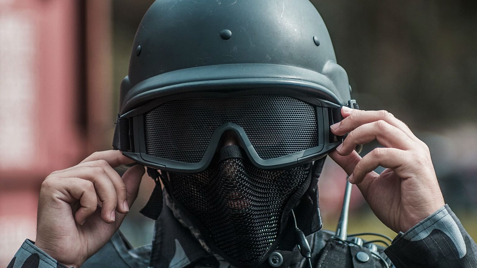 Student assembles Kalashnikov during a military game near Donetsk, Ukraine