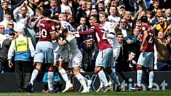 The controversial Leeds goal sparked clashes on the pitch.
