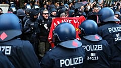 Manifestants à Berlin, le 1er mai 2019