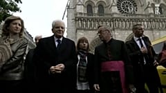 Italiens Präsident besucht Notre-Dame