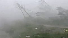 Les vents violents du cyclone Fani