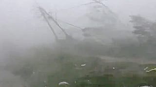 Les vents violents du cyclone Fani