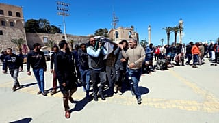 Le immagini di un funerale a Tripoli