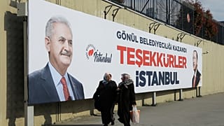 Istanbuler Wahlplakat im April