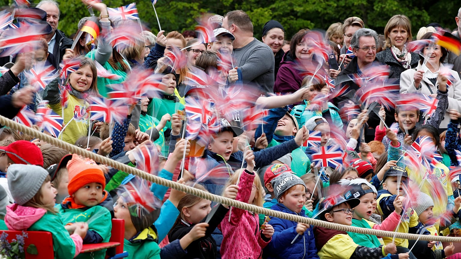 Royal-Fans in Wörlitz
