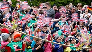 Royal-Fans in Wörlitz