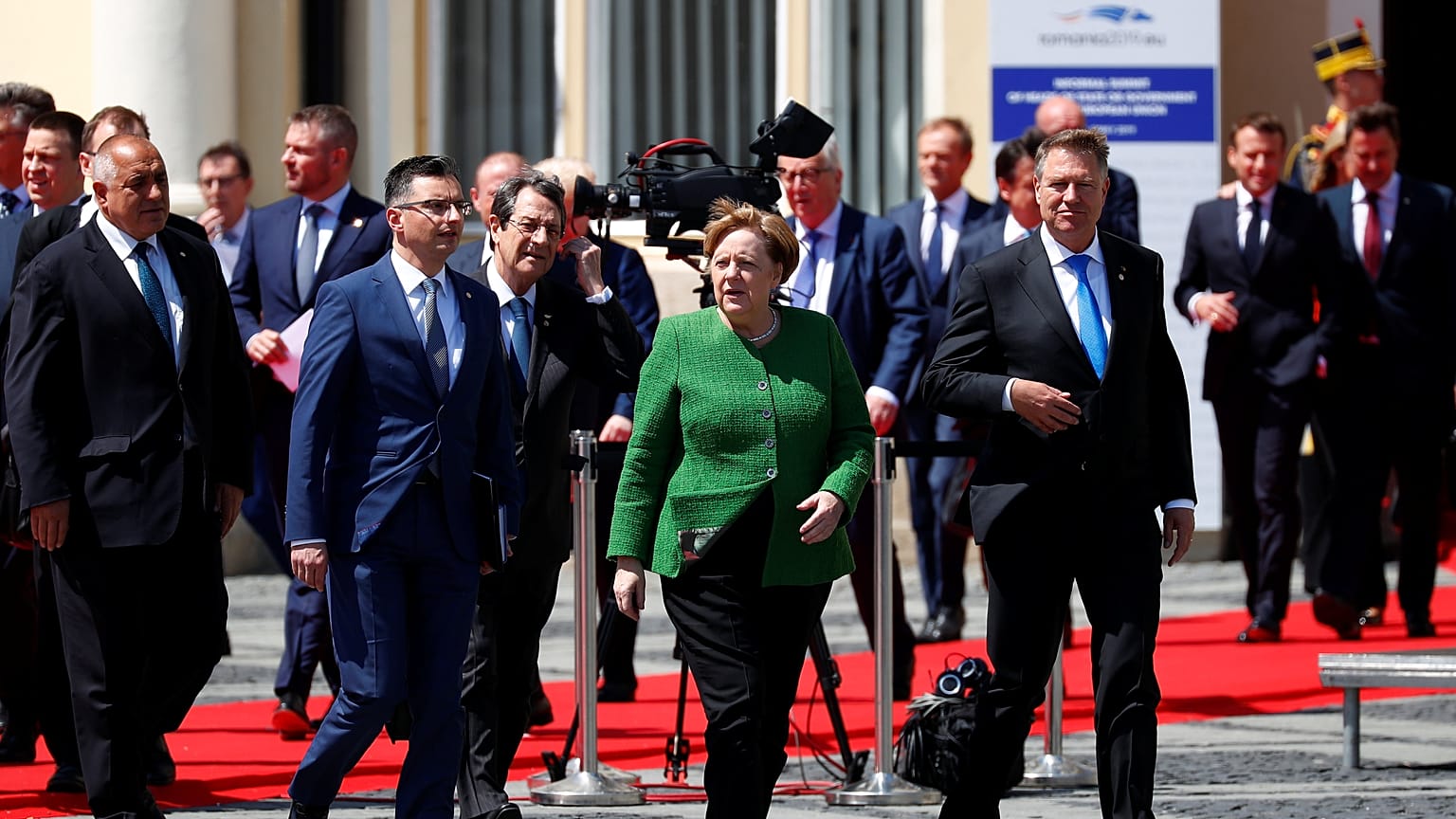 Líderes europeus em Sibiu