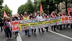 Francia: Los funcionarios protestan contra la reforma de Macron