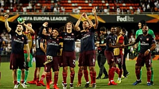 أوباميانغ يقود أرسنال لفوز كبير على فالنسيا والتأهل لنهائي الدوري الأوروبي