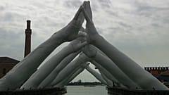 Building Bridges, 2019, by Lorenzo Quinn