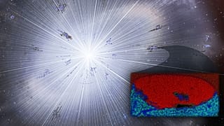Ilustración de la explosión de una estrella