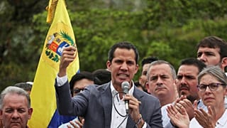 Venezuela’s opposition leader Juan Guaidó claims he has the support of the military