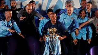 El Machester City celebra la conquista de la Premier League