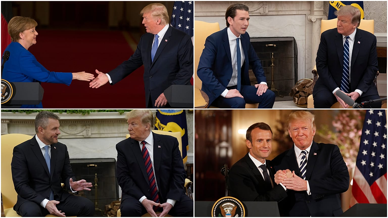 Több mint húsz vezető európai politikus járt Orbán előtt Trumpnál