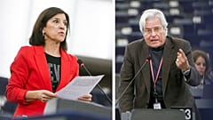 Los eurodiputados Izaskun Bilbao (PNV) y Javier Nart (C's)