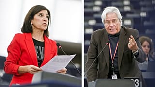 Los eurodiputados Izaskun Bilbao (PNV) y Javier Nart (C's)