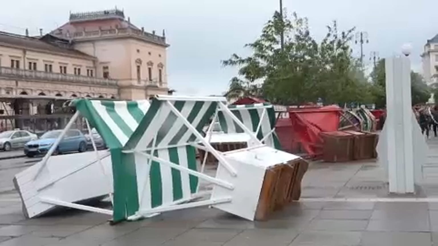 Viharos időjárás Zágrábban és Magyarországon is