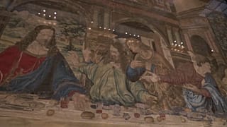 Leonardo: i Musei Vaticani fanno risplendere l'arazzo del cenacolo