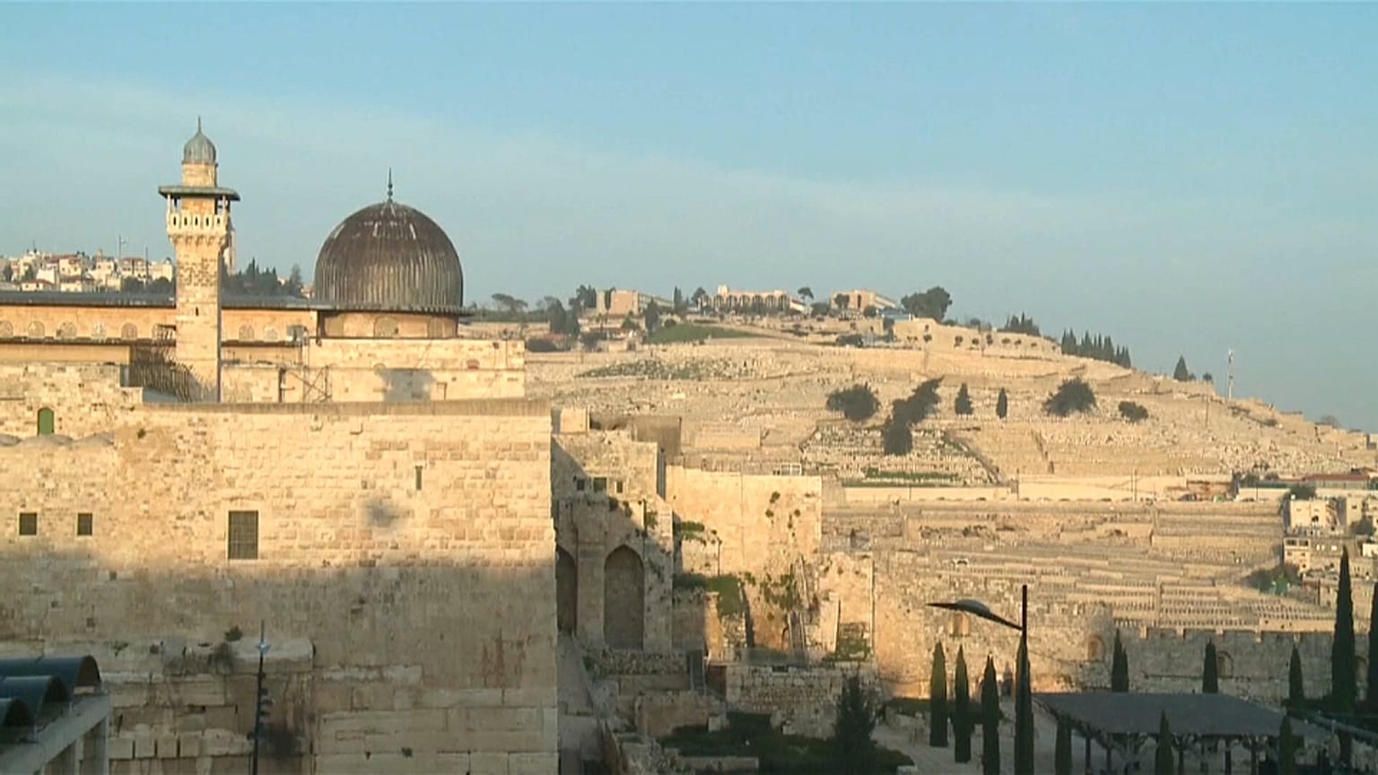 جانب للمصلى القبلي من المسجد الأقصى في مدينة القدس