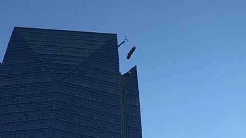 2 rescued from scaffold near top of Oklahoma tower