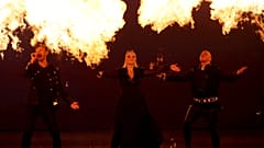 Participants KEiiNO of Norway perform during a dress rehearsal.