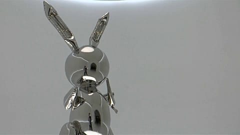 "RABBIT" SCULPTURE BY JEFF KOONS, EXECUTED IN 1986