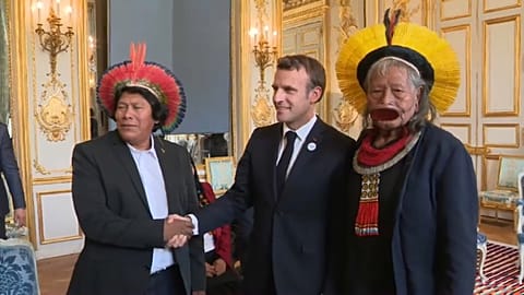 Der brasilianische Stammesführer Metuktire will eine Million Euro Spenden sammeln