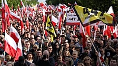  People take part in far right protest in Warsaw